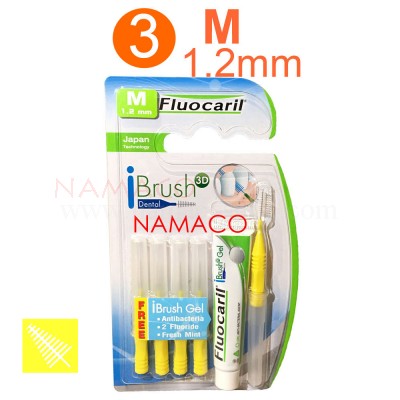 Fluocaril interdental brush I shape 5pcs/pack size M 1.2mm