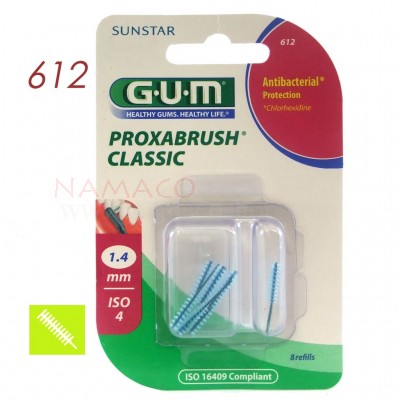 GUM Proxabrush Classic 1.4mm 8 refills 612