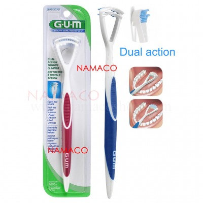 GUM dual action tongue cleaner 760
